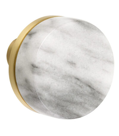 Emtek Conical White Marble Door Knob